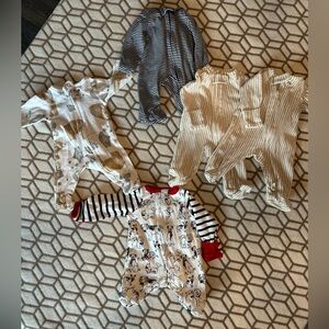 Carter's One Piece Footies - easy zip geo, stripes, bears and dogs